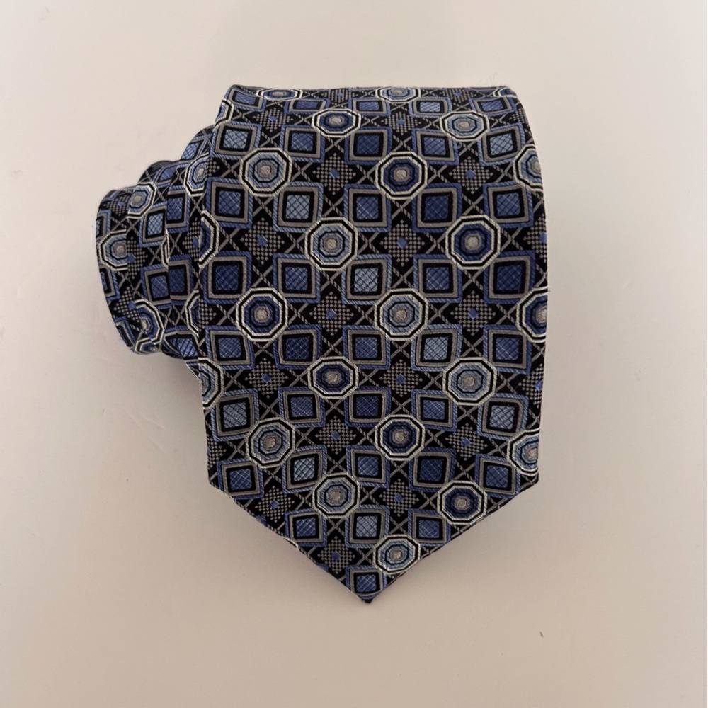 PRONTO UOMO BLUE SILK TIE